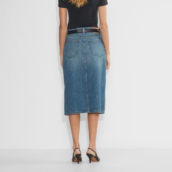 Denim Forum THE '90S HALLE DENIM SKIRT Size 25 - Picture 2 of 6